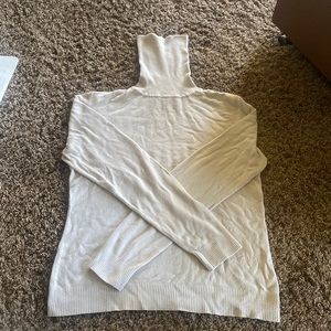 Beige simple and warm turtleneck, size L